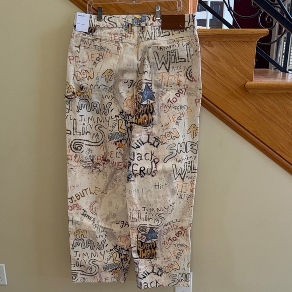 Air Jordan Carpenter Pants Legend Men's Graphic Print Pants Sz 36 - Picture 12 of 16